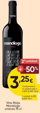 Monólogo - Vino Rioja Crianza