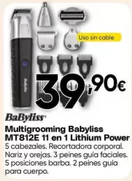 Babyliss - Multigrooming MT812E 11 En 1 Lithium Power