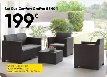 Set Evo Confort Grafito 55404