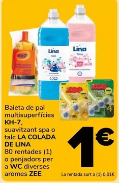 KH-7/La Colada De Lina/Zee - Baieta De Pal Multisuperficies/Suavitzant Spa O Talc/Rentades O Penjadors Per A WC 