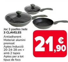 3 Claveles - Joc 3 Paelles Jade 