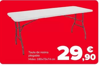 Taula De Resina Plegable