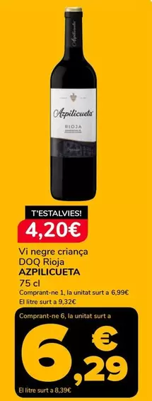 Azpilicueta - Vi Negre Criança DOQ Rioja