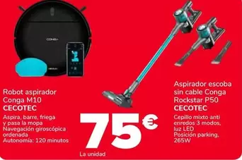 Cecotec - Robot Aspirador Conga M10