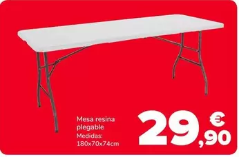 Mesa Resina Plegable