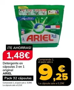 Ariel - Detergente En Cápsulas 3 En 1 Original