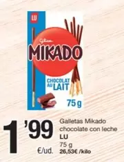 Lu - Galletas Mikado Chocolate Con Leche