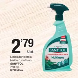 Sanytol - Limpiador Pistola Baños O Multiuso