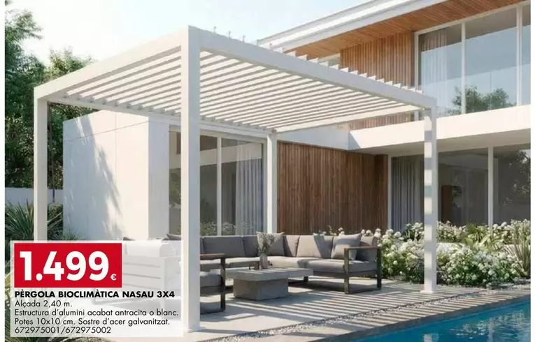 antracita - Porgola Bioclimatica Nassau