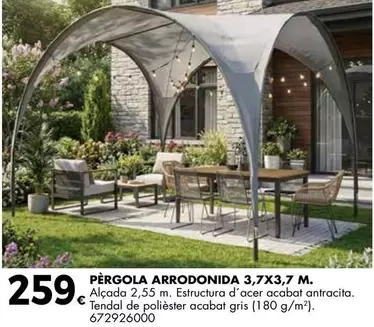 antracita - Pérgola Arrodonida