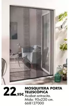 antracita - Mosquitera Porta Telescopica