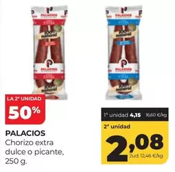 Palacios - Chorizo Extra Dulce O Picante