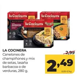 La Cocinera - Canelones De Champiñones Y Mix De Setas