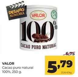 Valor - Cacao Puro Natural 100%