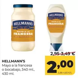 Hellmann's - Mayo A La Francesa O Bocabajo
