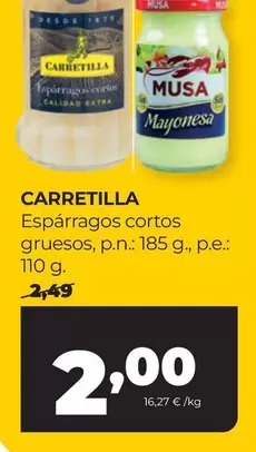 Carretilla - Espárragos Cortos Gruesos