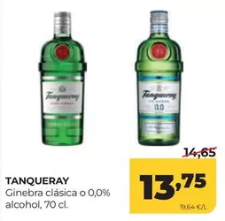 Tanqueray - Ginebra Clasica O 0,0% Alcohol