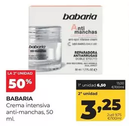 Babaria - Crema Intensiva Anti-manchas