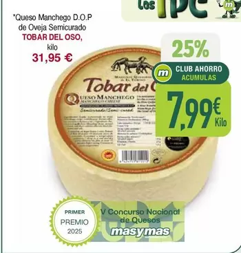 MasyMas - Queso Manchego D.o.p. De Oveja Semicurado