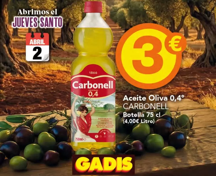 Carbonell - Aceite Oliva 0,4°