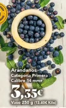 Arandanos Categoría Primera Calibre 14mm+