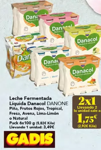 Danone - Leche Fermentada Líquida Danacol