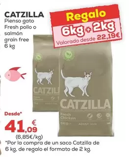 Catzilla - Pienso Gato Fresh Pollo O Salmon