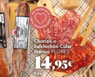 Chorizo O Salchichon Iberico Flores