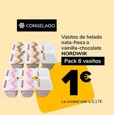 Nordwik - Vasitos De Helado Nata-fresa O Vainilla-chocolate