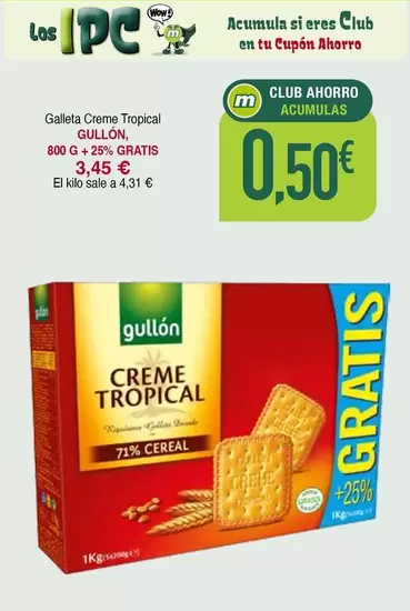 Gullón - Galleta Cromos Tropical