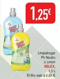 Selex - Limpiahogar Ph Neutro O Limon