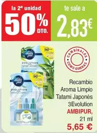Ambi Pur - Recambio Aroma Limpio Tatami Japonés