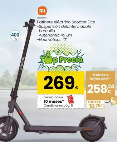 Xiaomi - Patinete Eléctrico Scooter F Elite