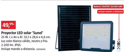 Arte Confort - Proyector Led Solar 'Sunel'