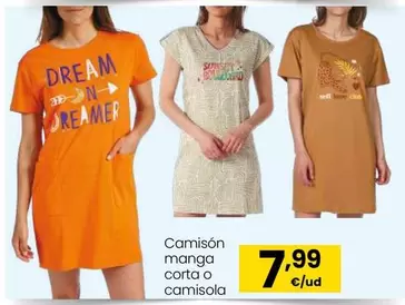 Camión Manga Corta O Camisola