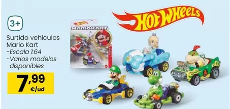 Hot Wheels - Surtido Vehiculos Mario Kart