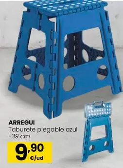 Arregui - Taburete Plegable Azul