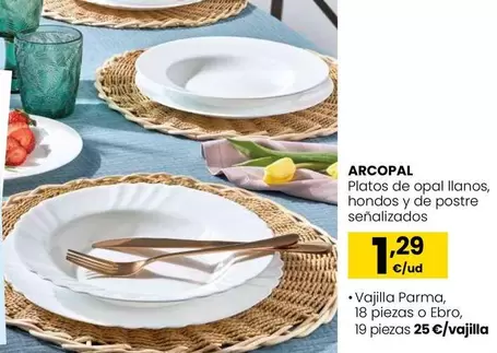 Arcopal - Platos De Papel Llanos, Hondo Y De Postre Señalizados