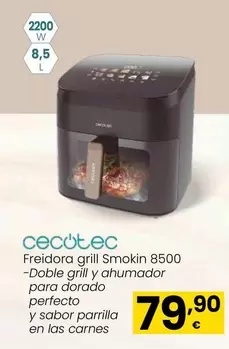 Cecotec - Freidora Grill Smokin 8500