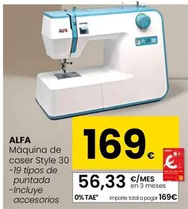 Alfa - Maquina De Coser Style 30