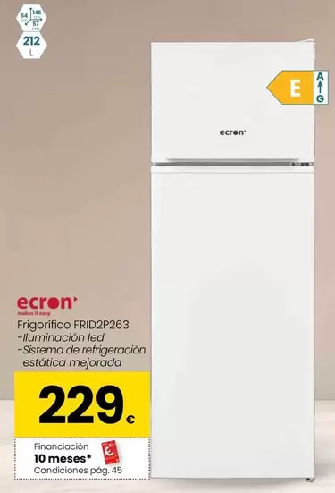 Ecron - Frigorifico FRID2P263 