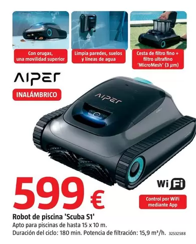 Aiper - Robot De Pscina 'Scuba S1'