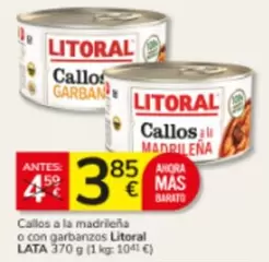 Litoral - Callos A La Madrileña O Con Garbanzos