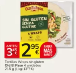 Old El Paso - Tortillas Wraps Sin Gluten