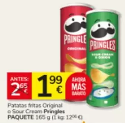 Pringles - Patatas Fritas Original O Sour Cream