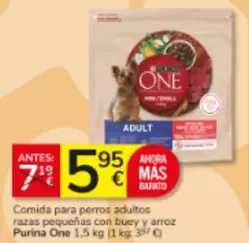 Purina One - Comida Para Perros Adultos Razas Pequeñas Con Buey Y Arroz