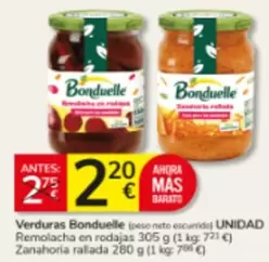 Bonduelle - Verduras Remolacha En Rodajas Zanahoria Rallada