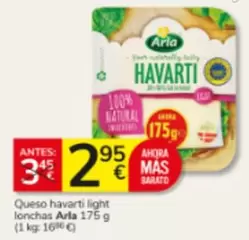 Arla - Queso Havarti Light Lonchas