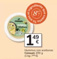 Consum - Hummus Con Aceitunas