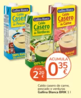 Gallina Blanca - Caldo Casero De Carne, Pescado O Verduras